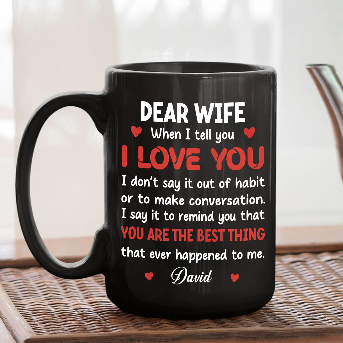 You Are Best Thing About Me - Personalized Custom Coffee Mug - Image 5