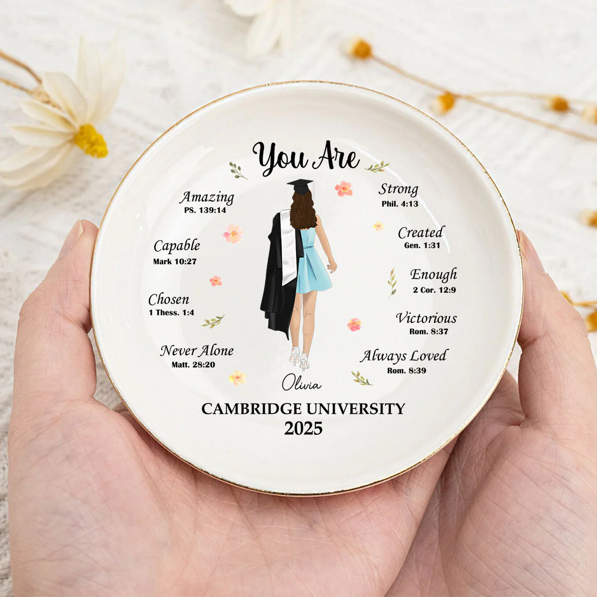 You Are Chosen - Personalized Custom Jewelry Dish - Image 4