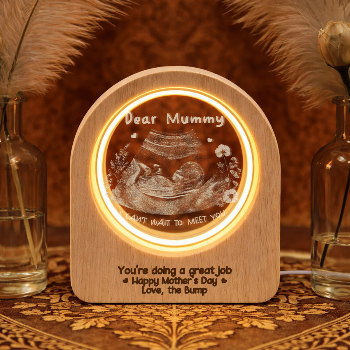 You Are Doing A Great Job - Personalized Custom 3D Crystal Photo Portrait LED - Image 2