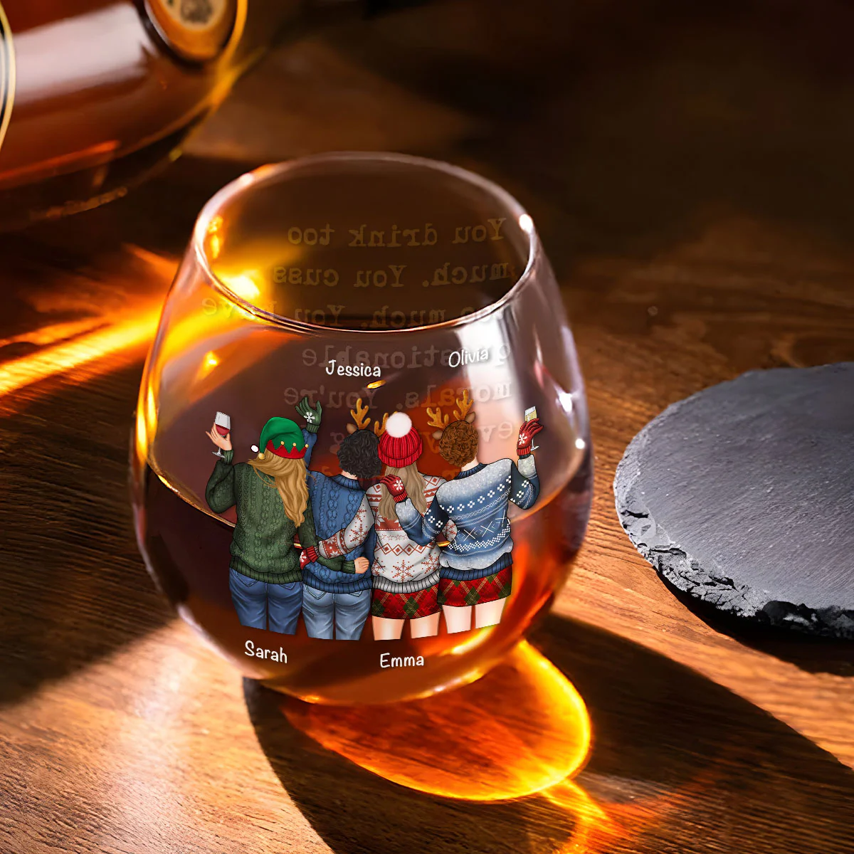 You Are Everything I Ever Wanted In A Friend - Personalized Custom Wine Glass - Image 4