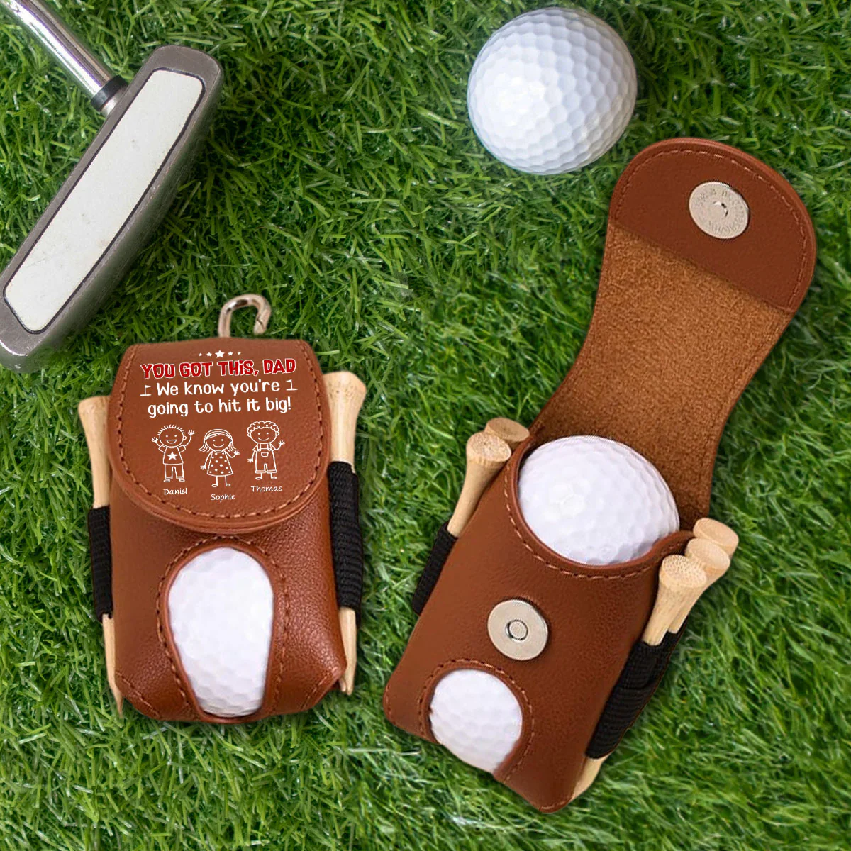 You Are Going To Hit It Big - Personalized Custom Golf Ball Bag - Image 2