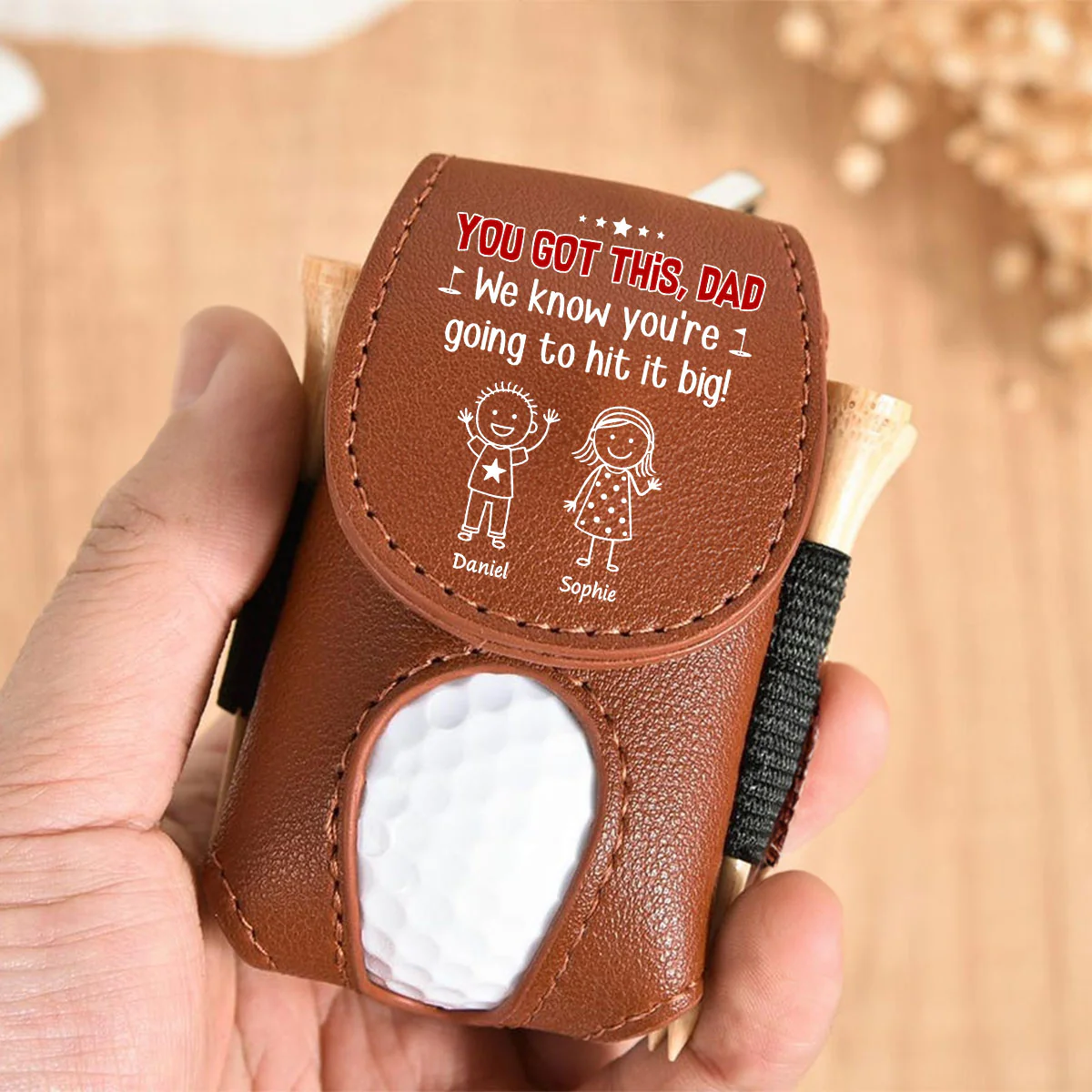 You Are Going To Hit It Big - Personalized Custom Golf Ball Bag - Image 4
