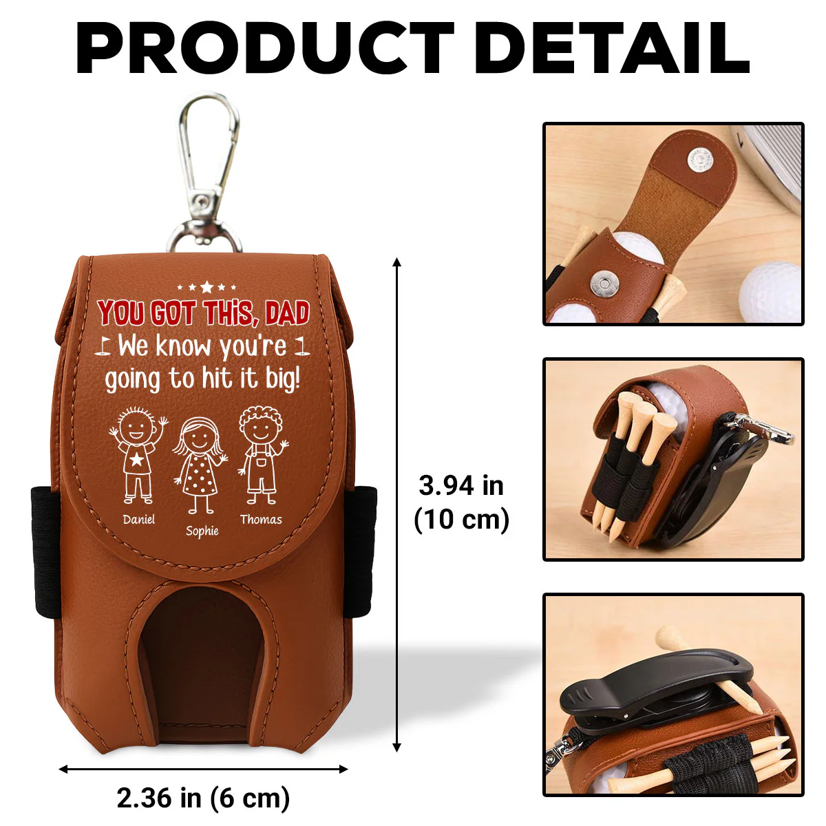 You Are Going To Hit It Big - Personalized Custom Golf Ball Bag - Image 5