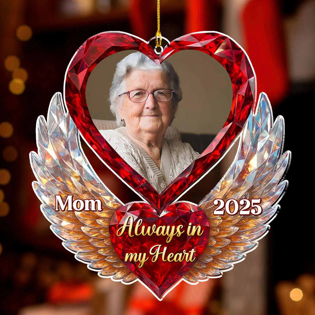 You Are In My Heart - Personalized Custom Acrylic Ornament - Image 2