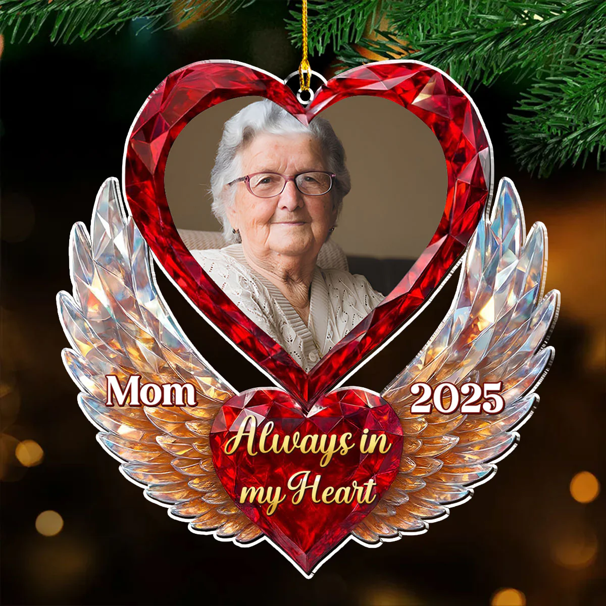 You Are In My Heart - Personalized Custom Acrylic Ornament - Image 3