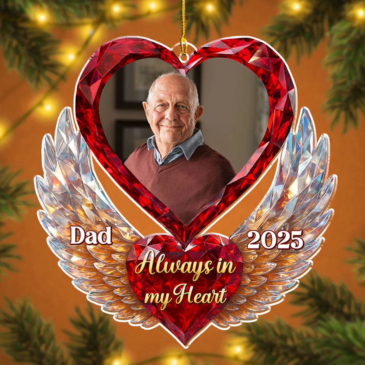 You Are In My Heart - Personalized Custom Acrylic Ornament - Image 5
