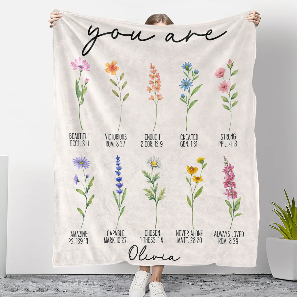 You Are Inspiring - Personalized Custom Fleece Blanket