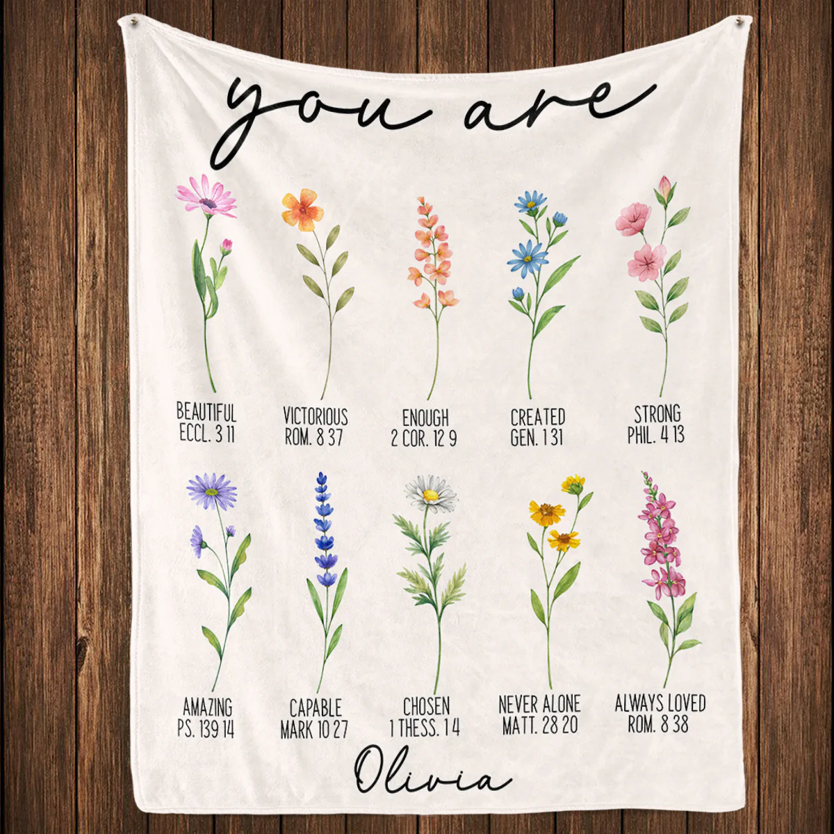 You Are Inspiring - Personalized Custom Fleece Blanket - Image 4