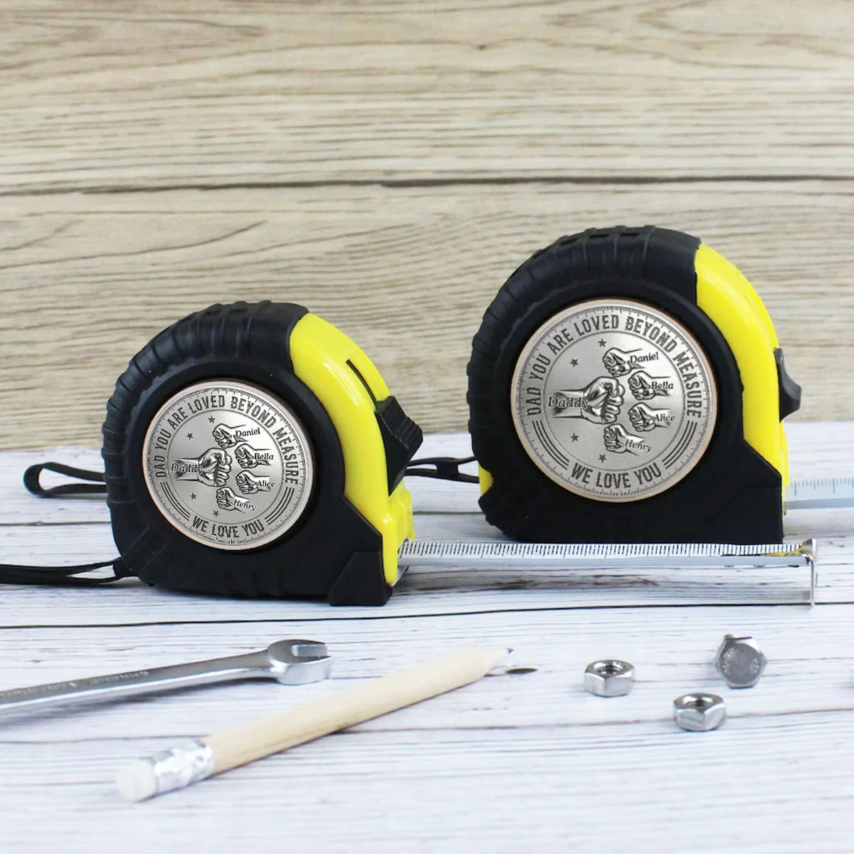 You Are Loved Beyond Measure Metal - Personalized Custom Tape Measure - Image 2