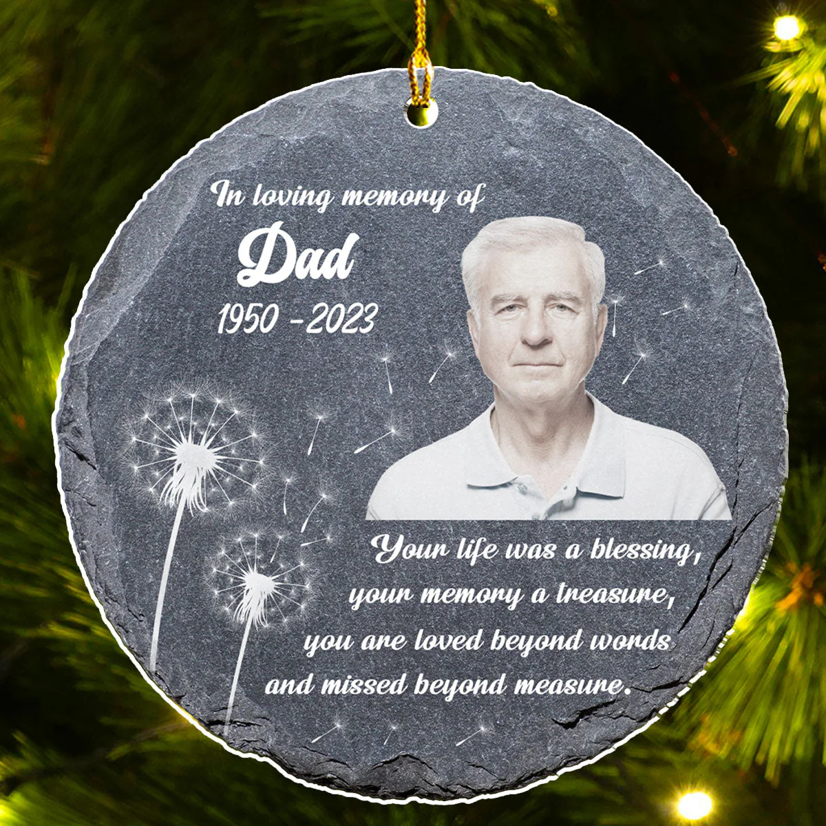 You Are Loved Beyond Words - Personalized Custom Acrylic Ornament - Image 5
