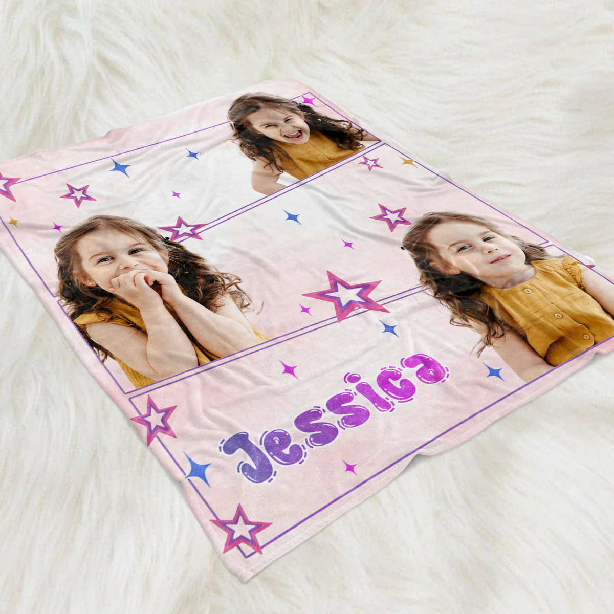 You Are Loved My Girl - Personalized Custom Fleece Blanket - Image 2