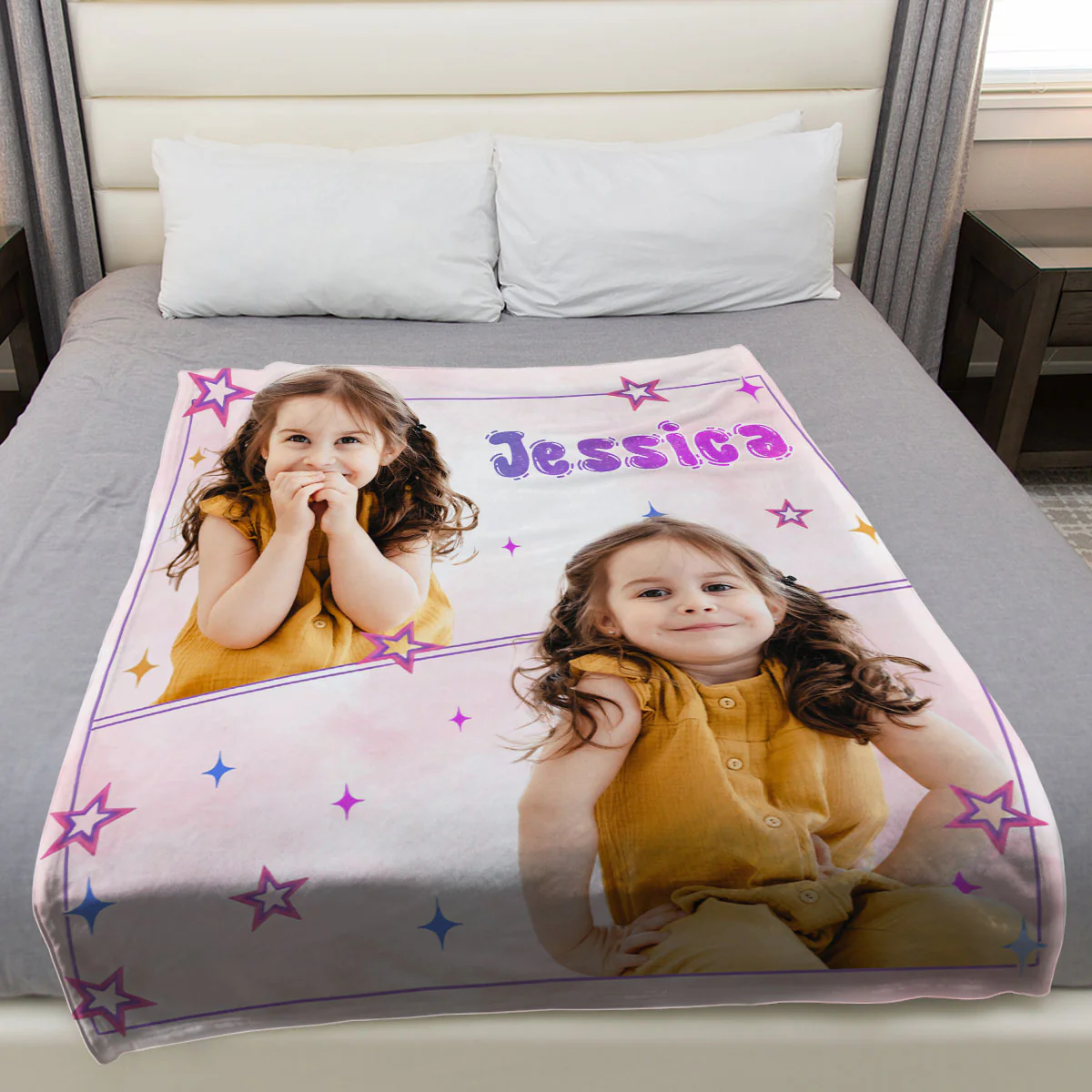 You Are Loved My Girl - Personalized Custom Fleece Blanket - Image 3