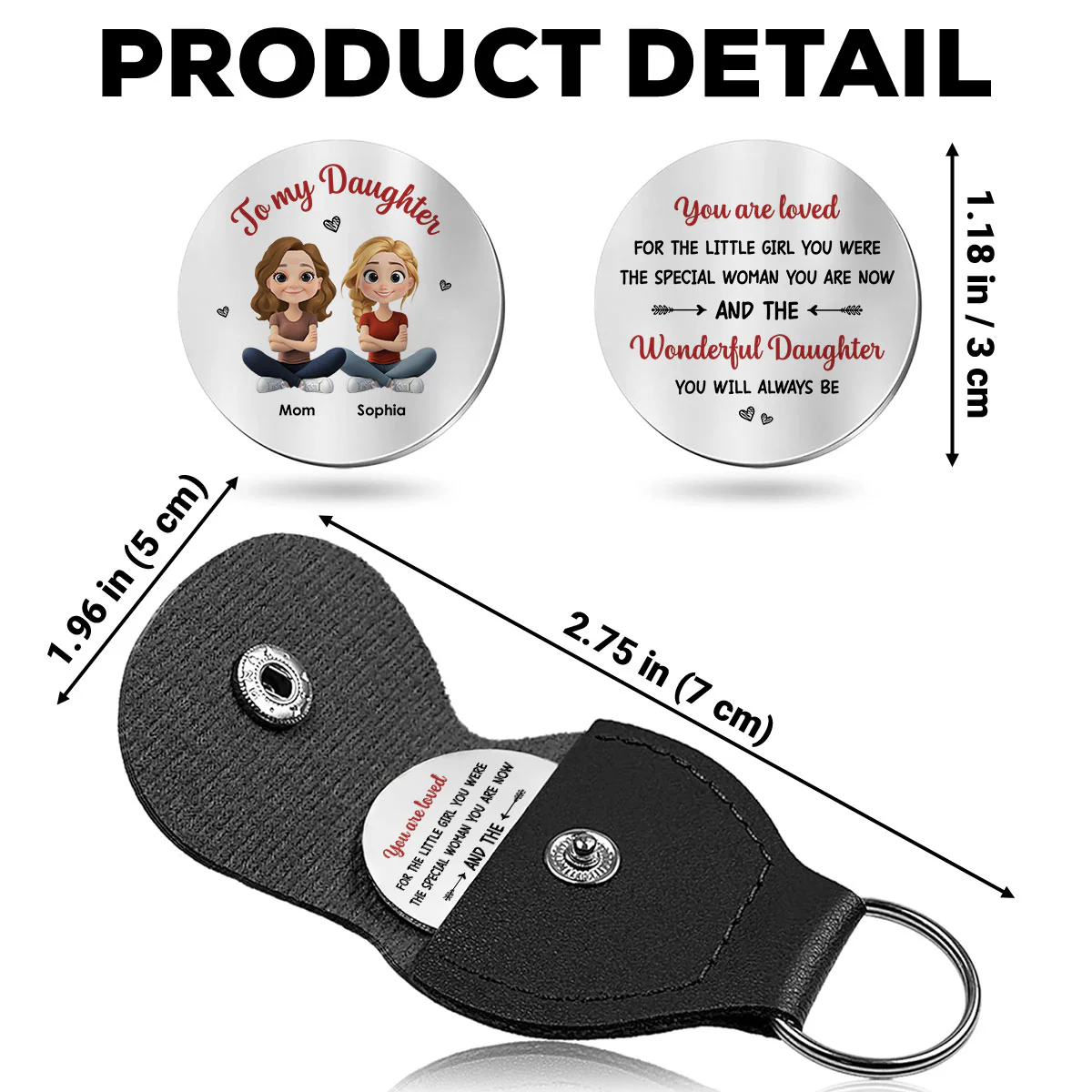You Are Loved - Personalized Custom Pocket Hug - Image 5