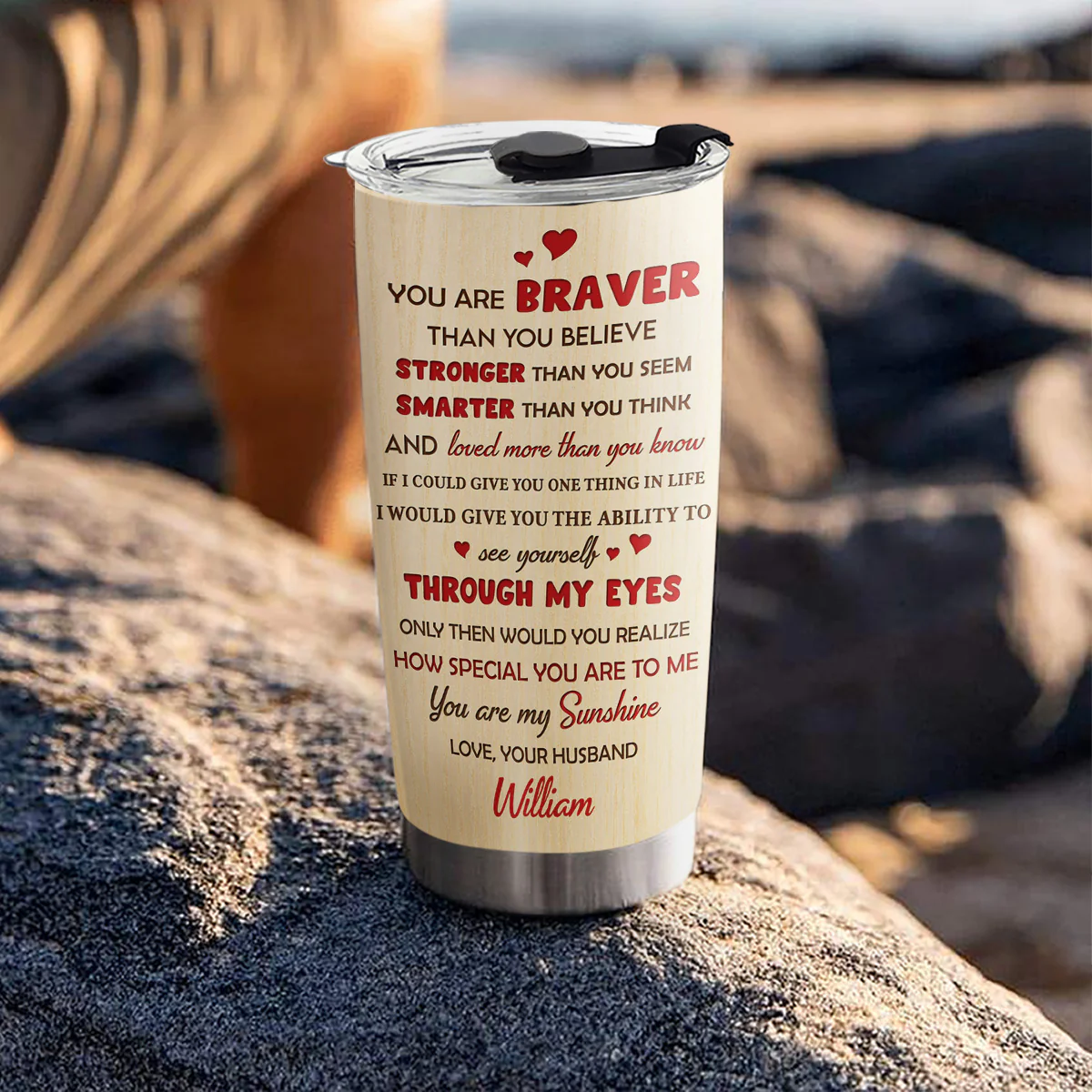 You Are Loved - Personalized Custom Tumbler - Image 5