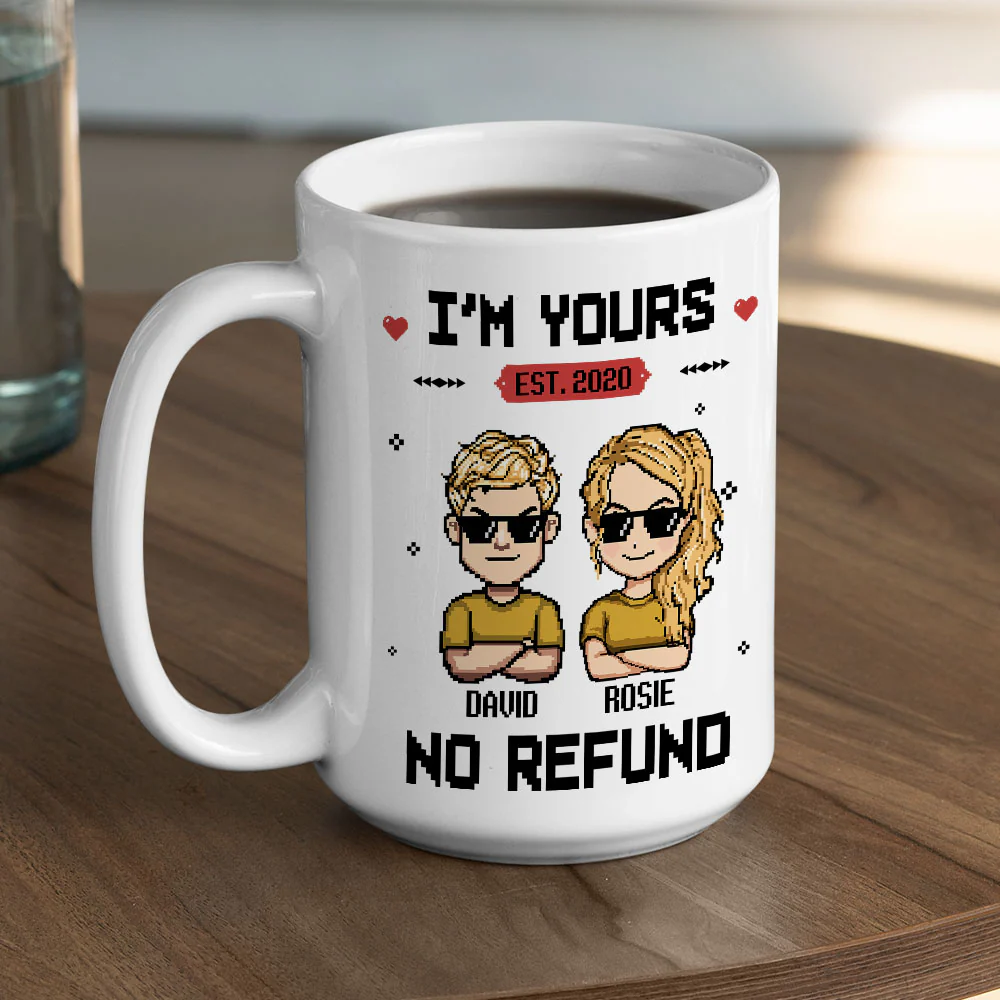 You Are Mine - Personalized Custom Coffee Mug - Image 3
