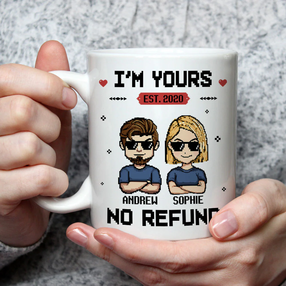You Are Mine - Personalized Custom Coffee Mug - Image 4