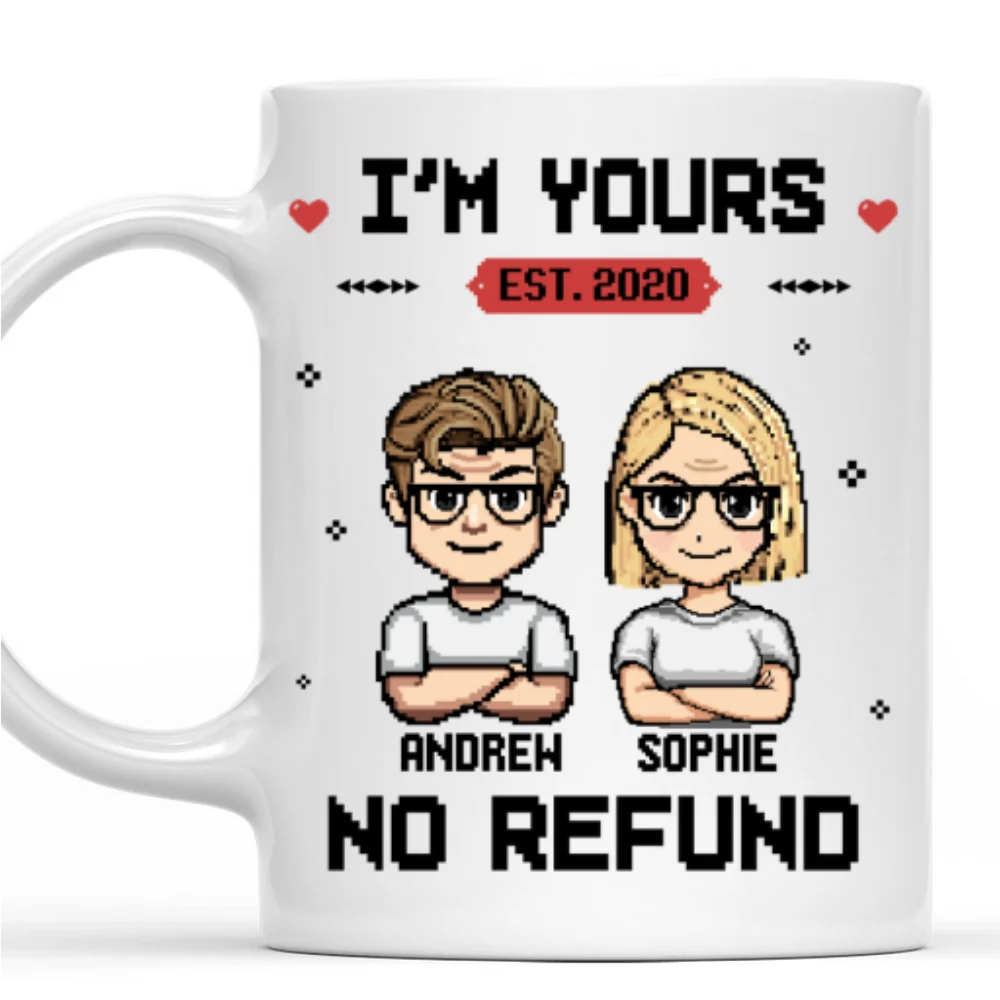 You Are Mine - Personalized Custom Coffee Mug - Image 7