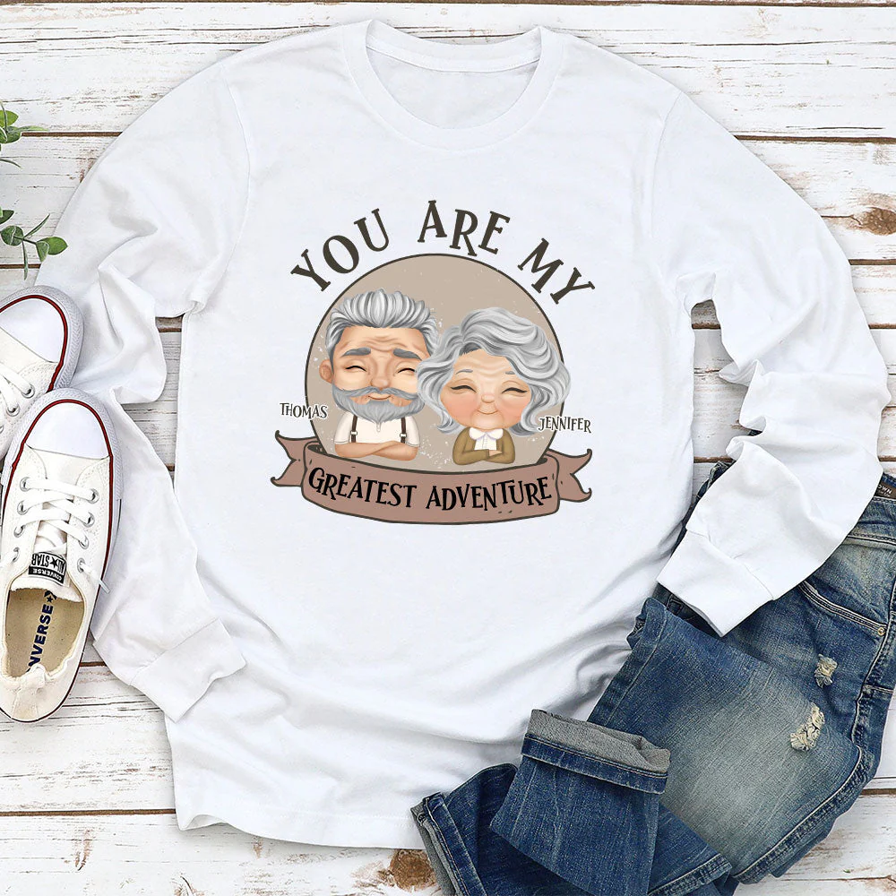 You Are My Adventure - Personalized Custom Long Sleeve T-shirt - Image 2