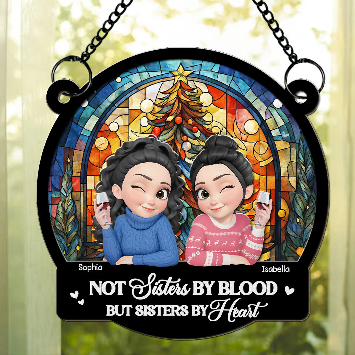 You Are My Christmas Miracle - Personalized Custom Suncatcher - Image 2