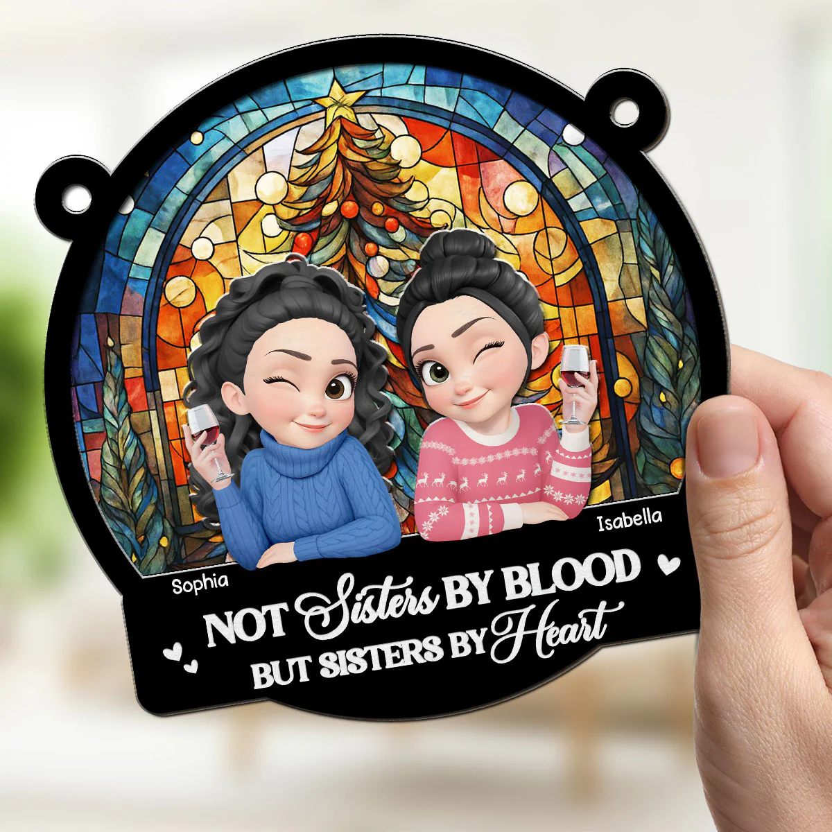 You Are My Christmas Miracle - Personalized Custom Suncatcher - Image 3