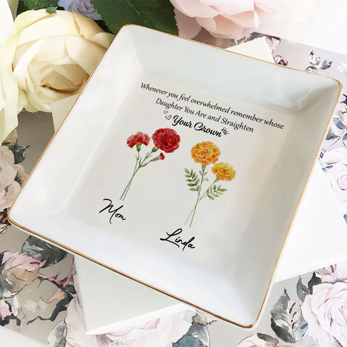 You Are My Daughter - Personalized Custom Jewelry Dish - Image 4