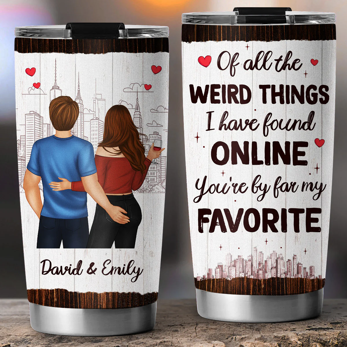 You Are My Favorite - Personalized Custom Tumbler - Image 2