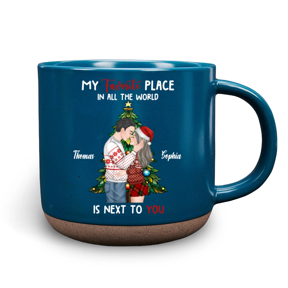 You Are My Favorite Place - Personalized Custom Pottery Mug - Image 6