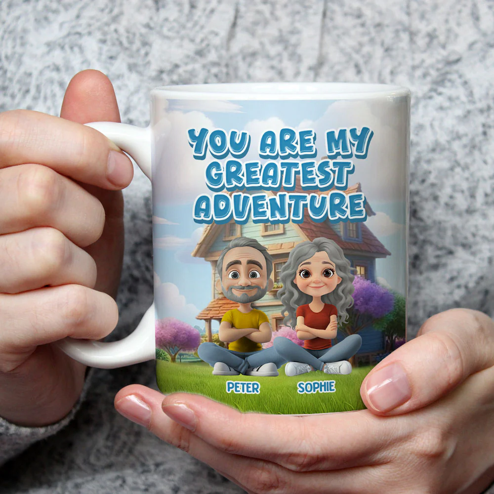 You Are My Greatest Adventure - Personalized Custom Coffee Mug - Image 3