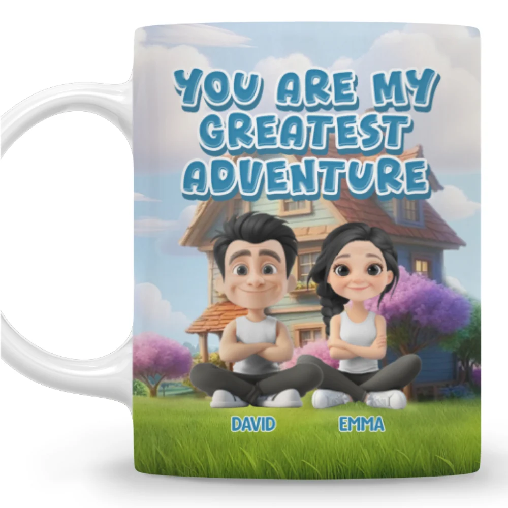 You Are My Greatest Adventure - Personalized Custom Coffee Mug - Image 4