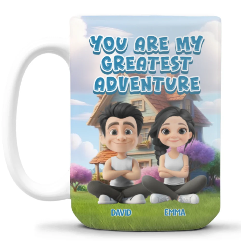 You Are My Greatest Adventure - Personalized Custom Coffee Mug - Image 7