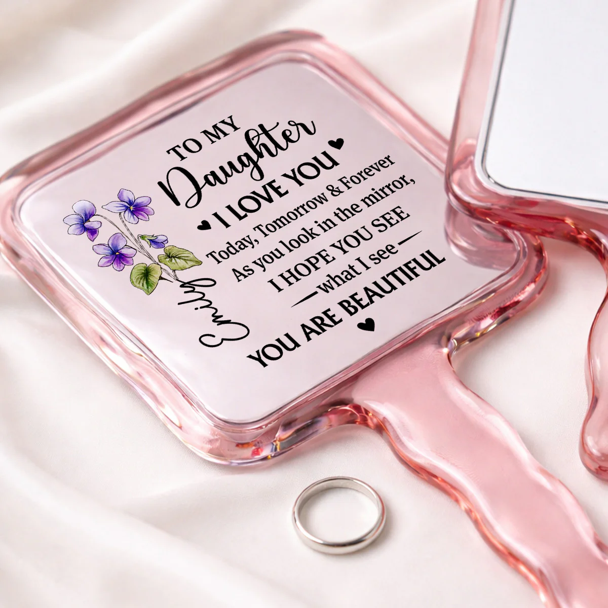 You Are My Greatest Blessing - Personalized Custom Handheld Mirror - Image 2
