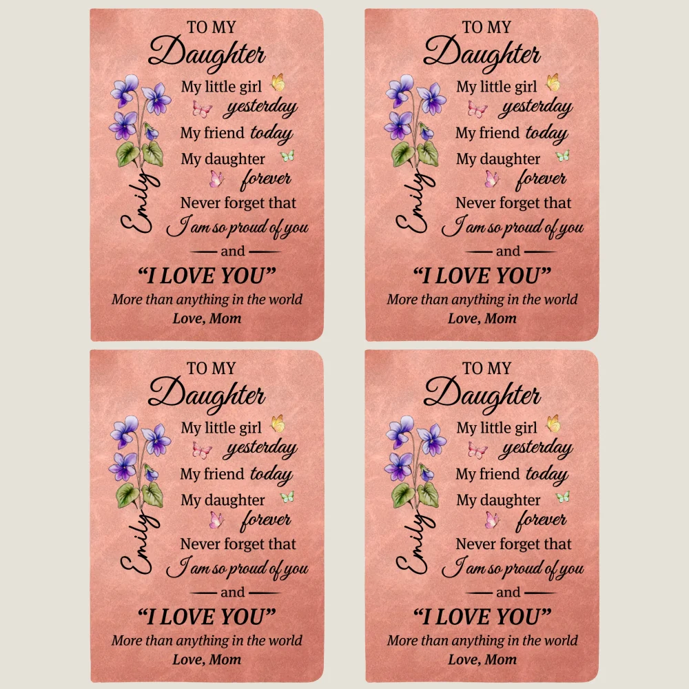 You Are My Greatest Blessing - Personalized Custom Leather Journal - Image 11