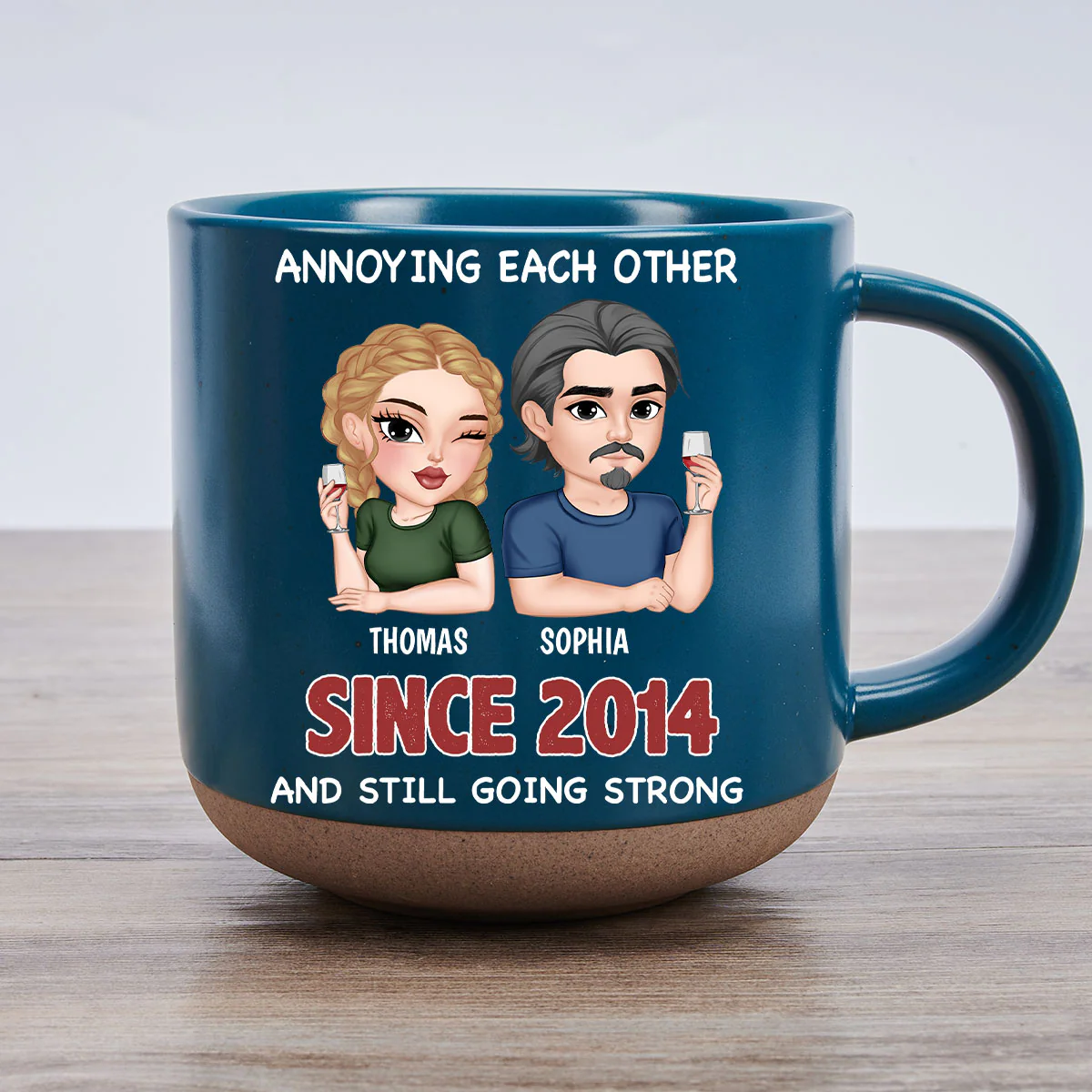 You Are My Heart - Personalized Custom Pottery Mug - Image 3