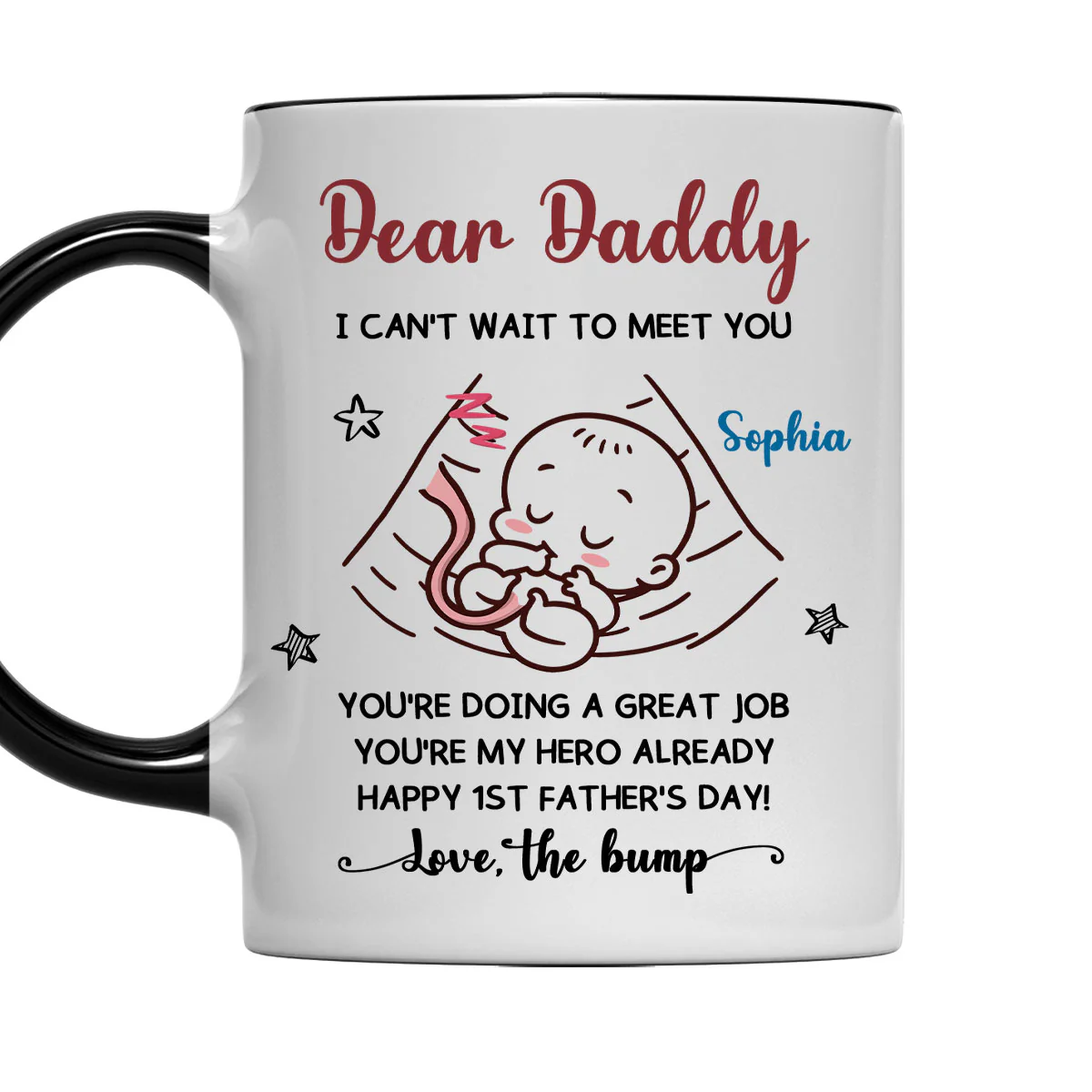 You Are My Hero - Personalized Custom Accent Mug