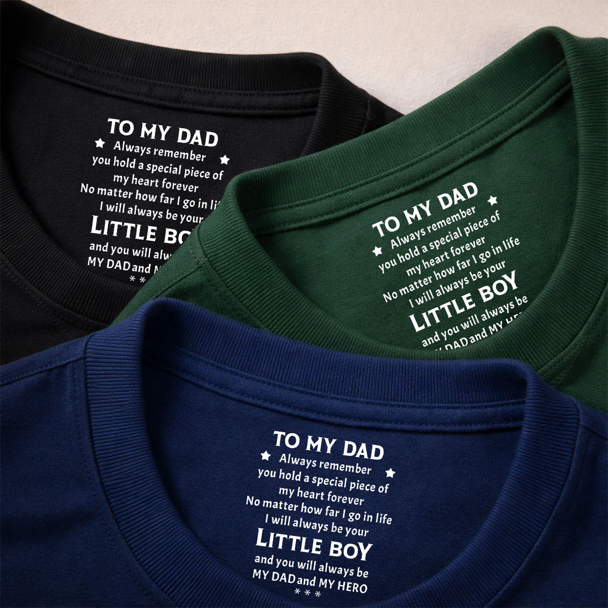 You Are My Hero - Personalized Custom Inside Neck Print T-shirt - Image 3