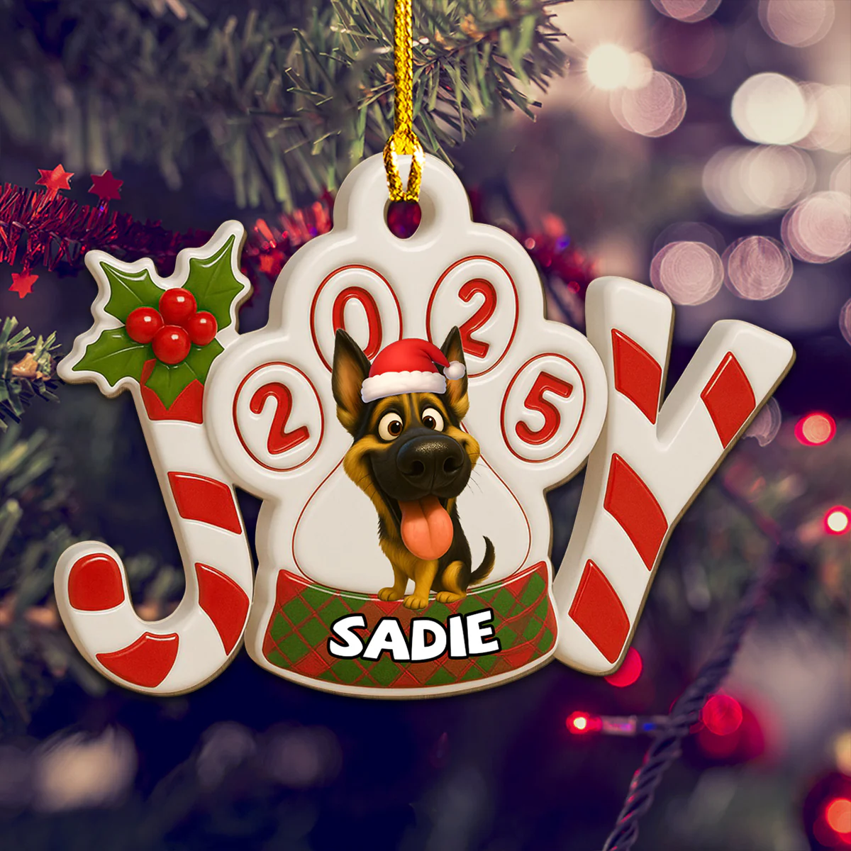 You Are My Joy - Personalized Custom 3D Effect Wood Ornament - Image 4
