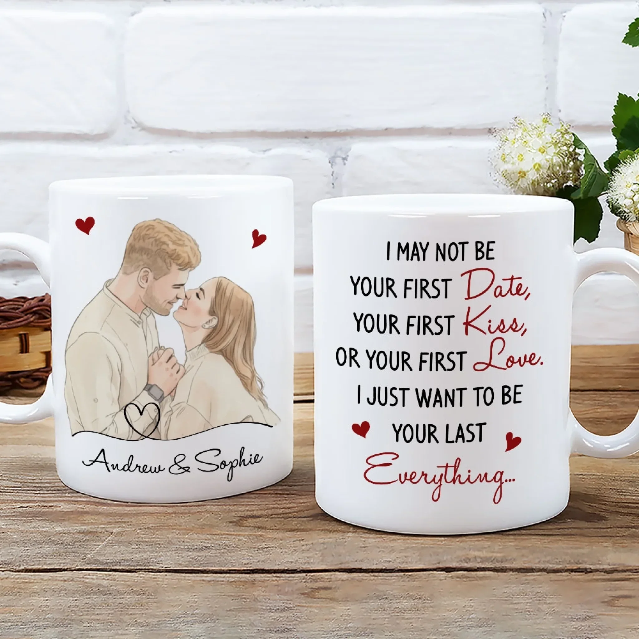 You Are My Last Everything - Personalized Custom Coffee Mug - Image 2