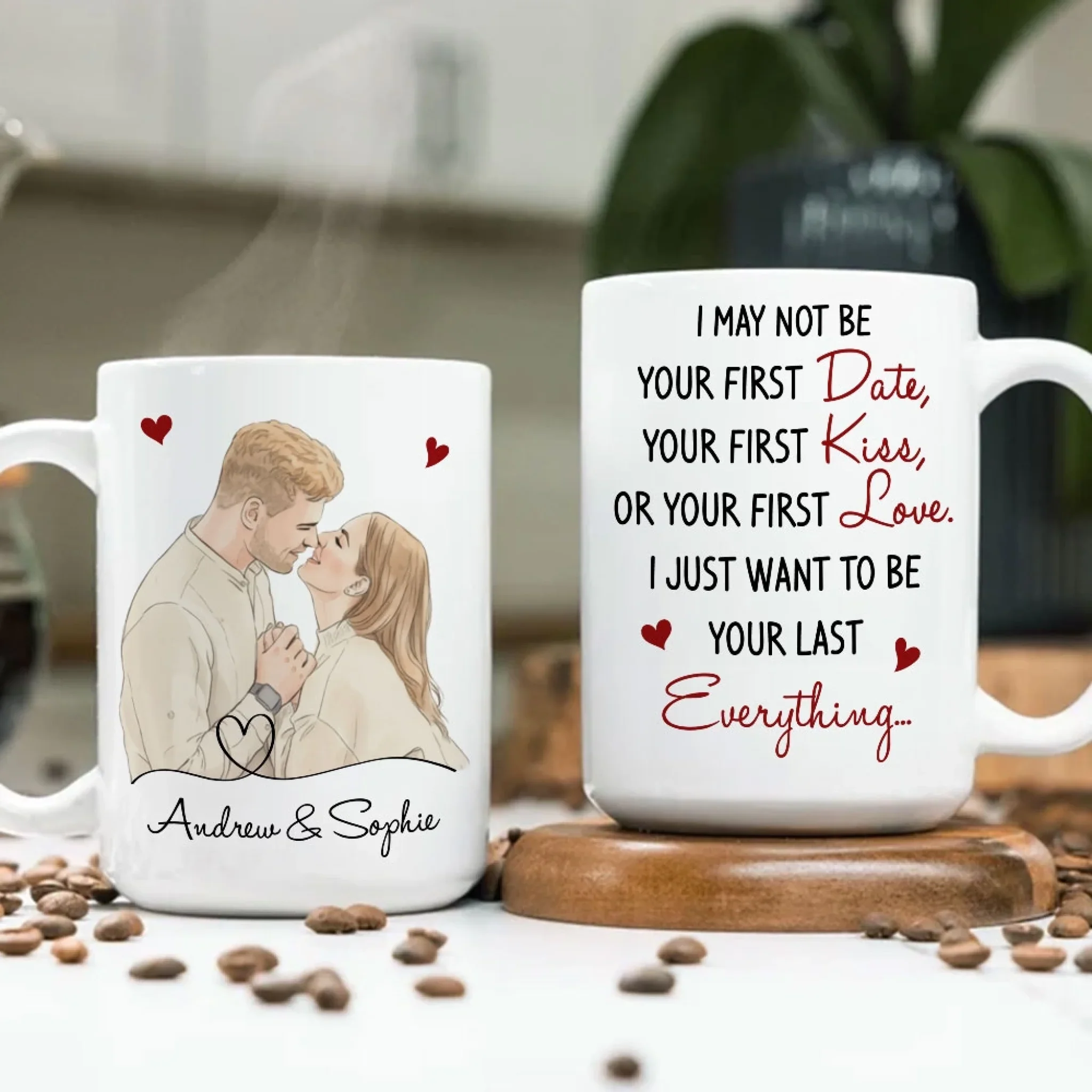 You Are My Last Everything - Personalized Custom Coffee Mug - Image 3