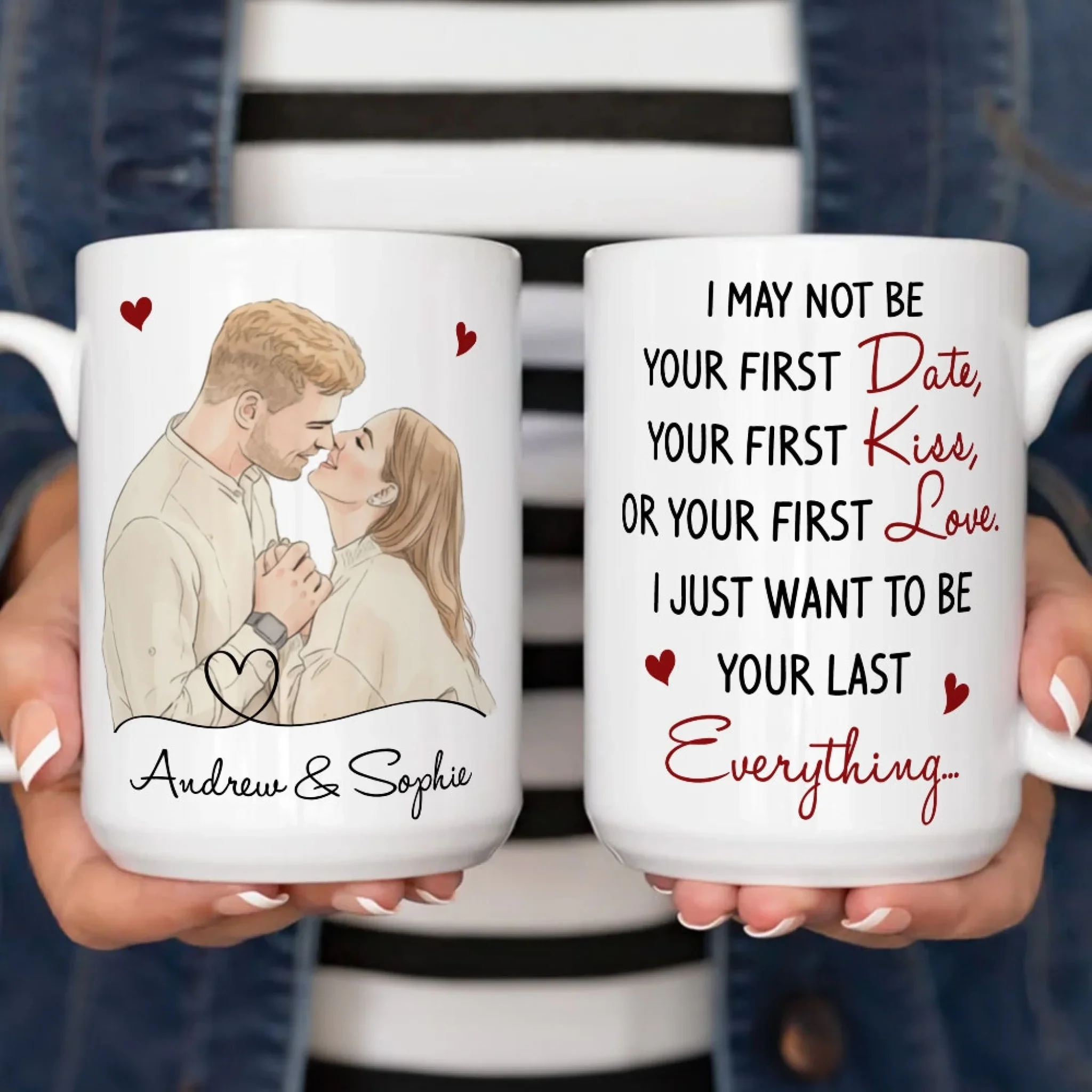 You Are My Last Everything - Personalized Custom Coffee Mug - Image 5
