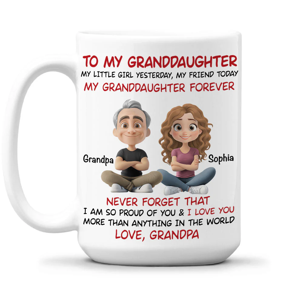 You Are My Little Girl Yesterday - Personalized Custom Coffee Mug - Image 2