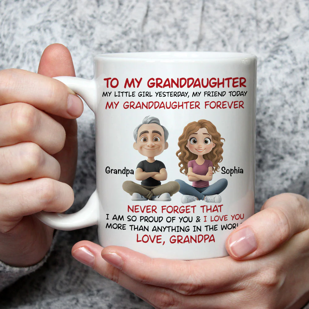 You Are My Little Girl Yesterday - Personalized Custom Coffee Mug - Image 4