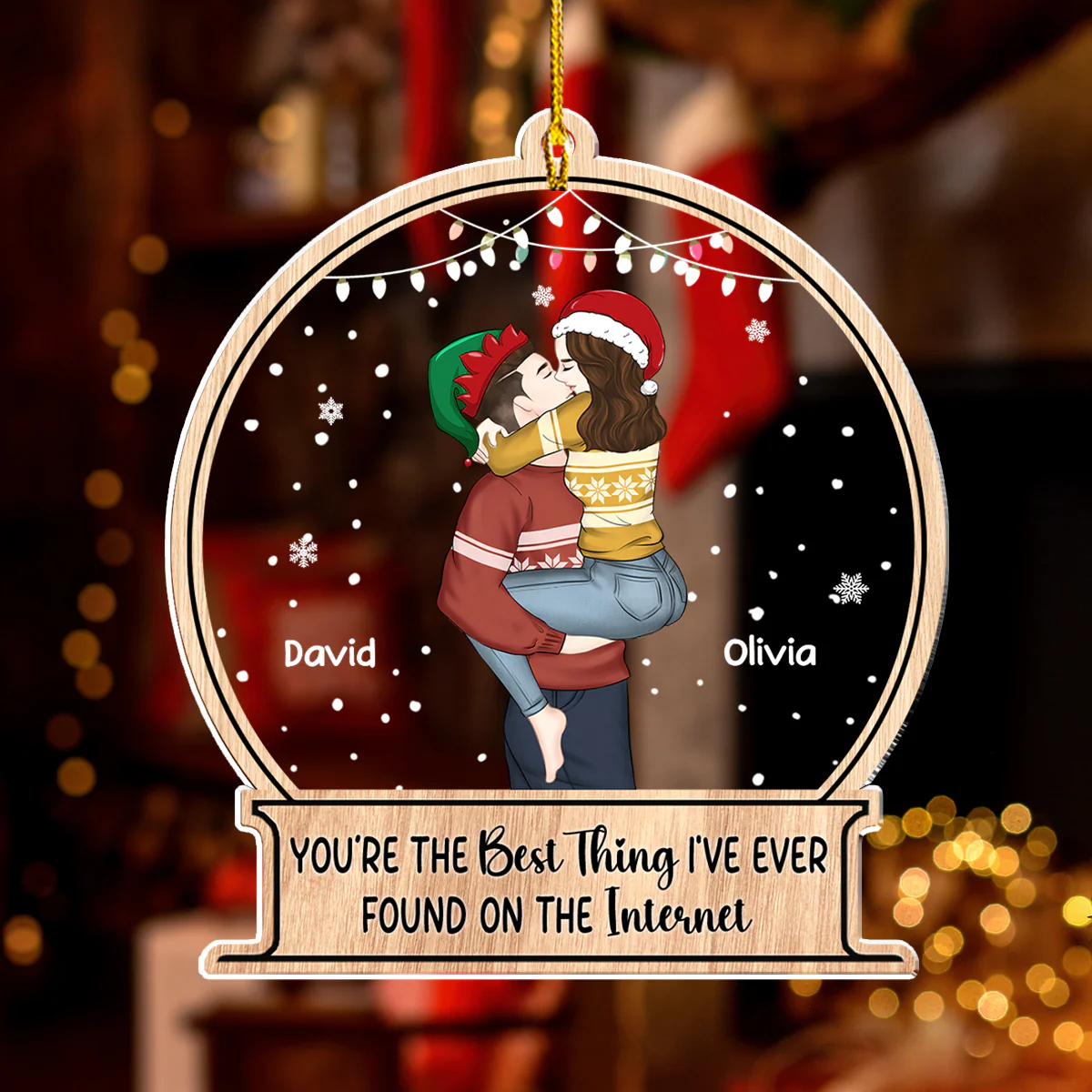 You Are My Lover - Personalized Custom Acrylic Ornament - Image 2