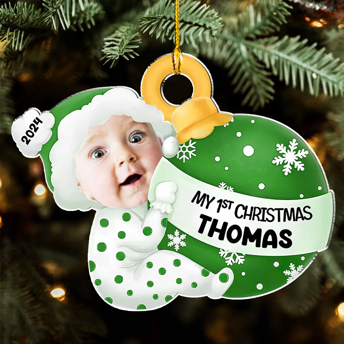 You Are My Perfect Gift This Christmas - Personalized Custom Acrylic Ornament - Image 3
