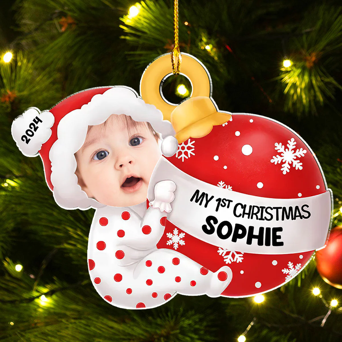 You Are My Perfect Gift This Christmas - Personalized Custom Acrylic Ornament - Image 4