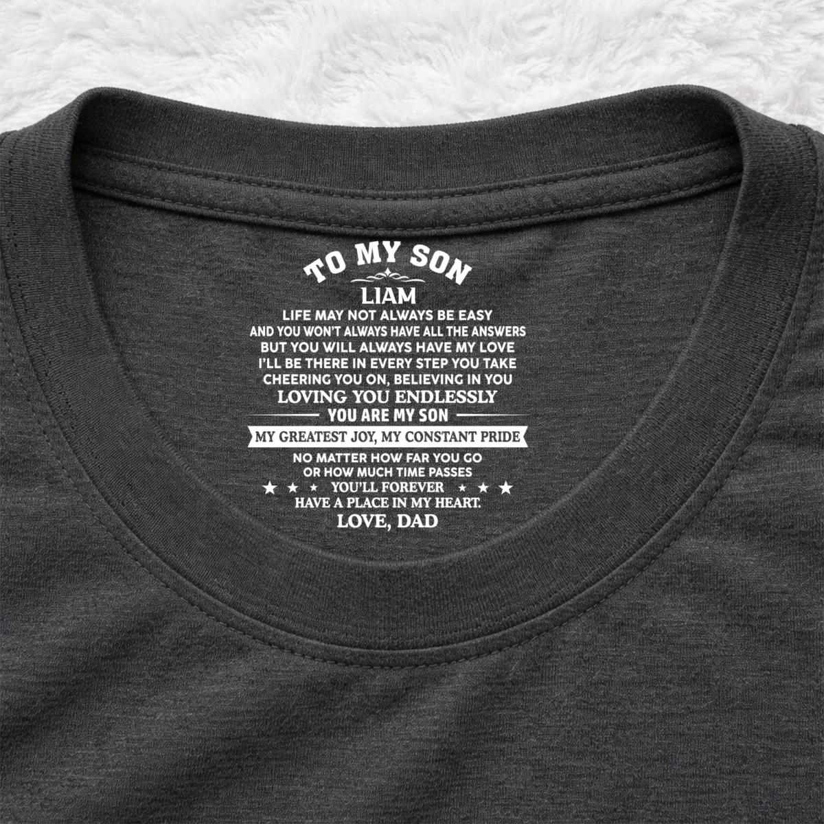 You Are My Pride - Personalized Custom Inside Neck Print T-Shirt - Image 8