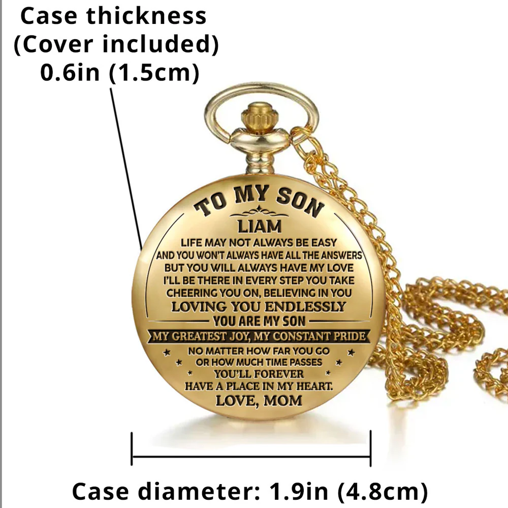 You Are My Pride - Personalized Custom Pocket Watch - Image 5
