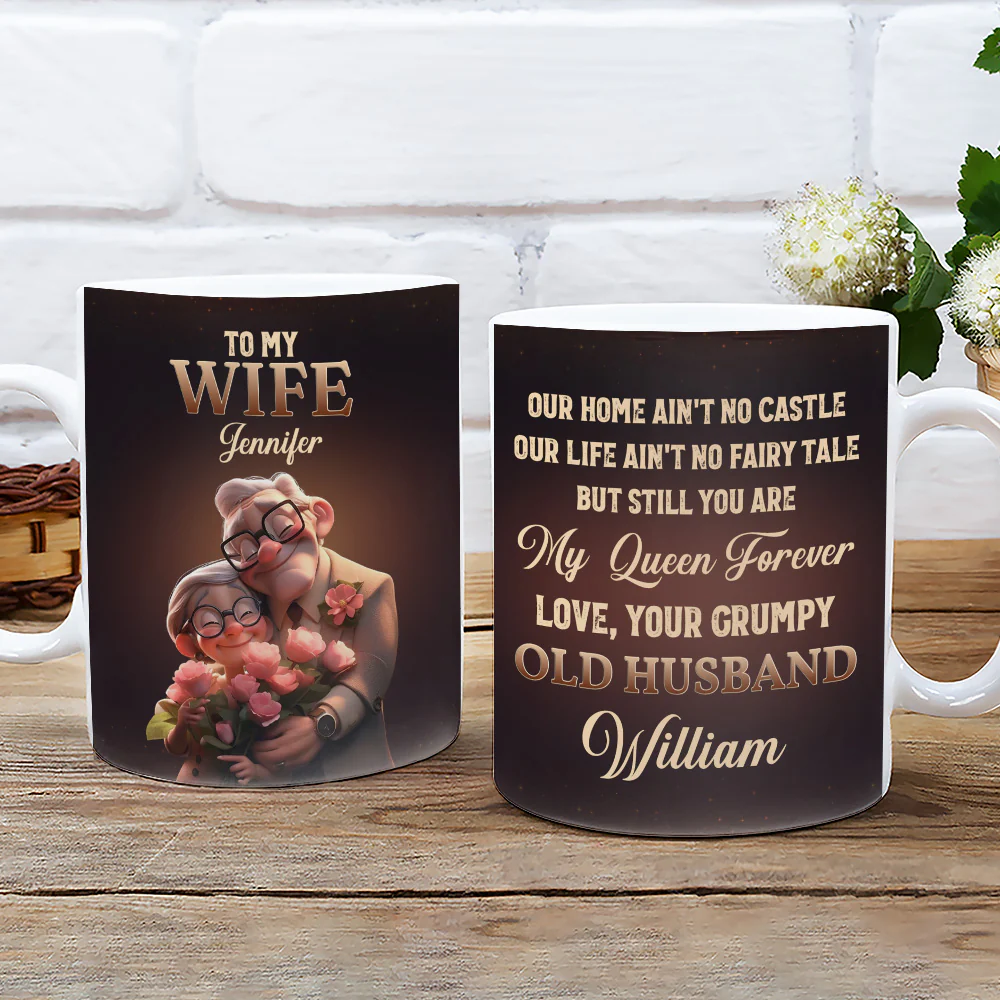 You Are My Queen Forever - Personalized Custom Coffee Mug - Image 2