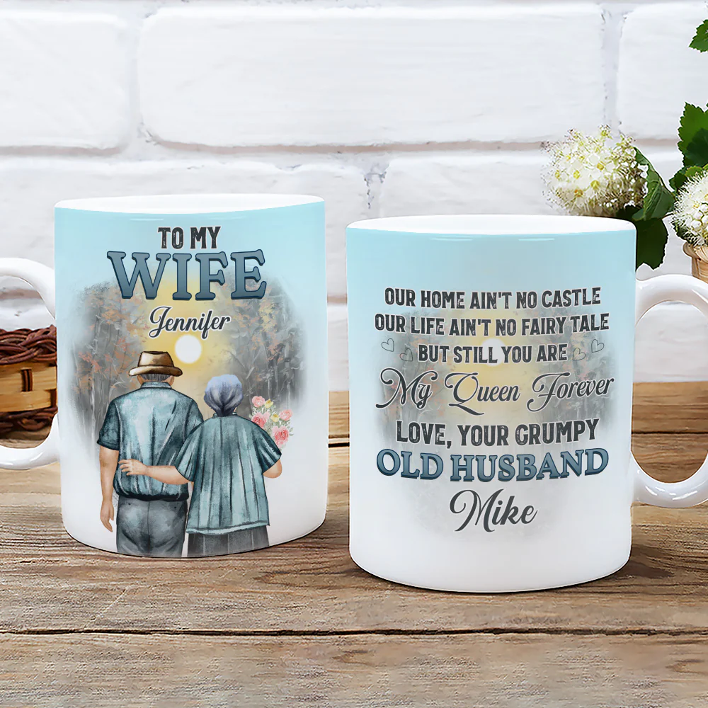 You Are My Queen Version 2 - Personalized Custom Coffee Mug - Image 3