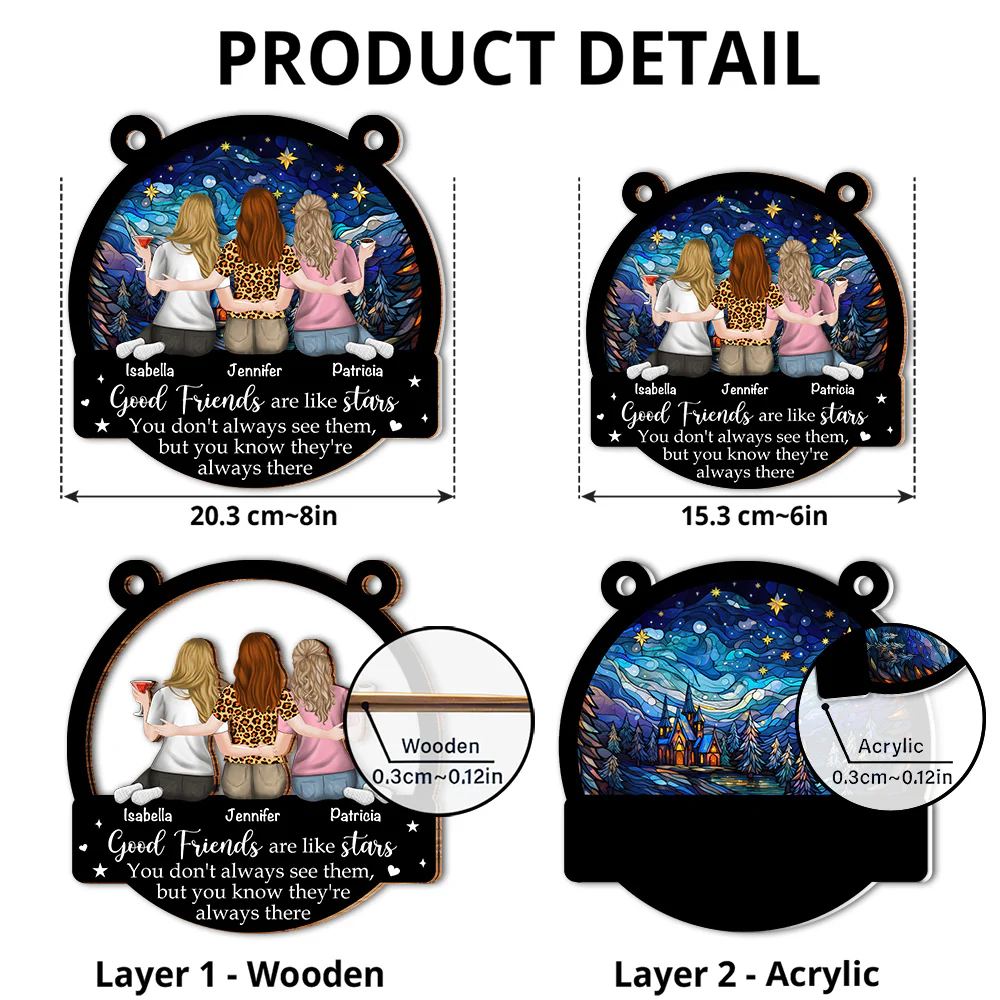 You Are My Shooting Star - Personalized Custom Suncatcher - Image 4