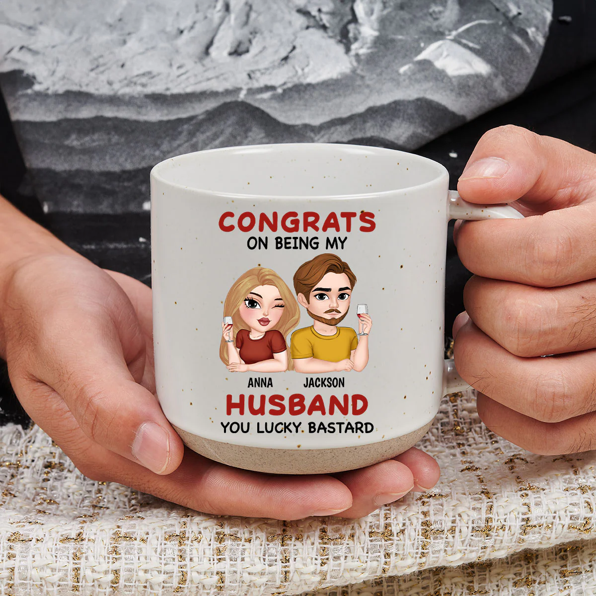 You Are My Soul - Personalized Custom Pottery Mug - Image 4